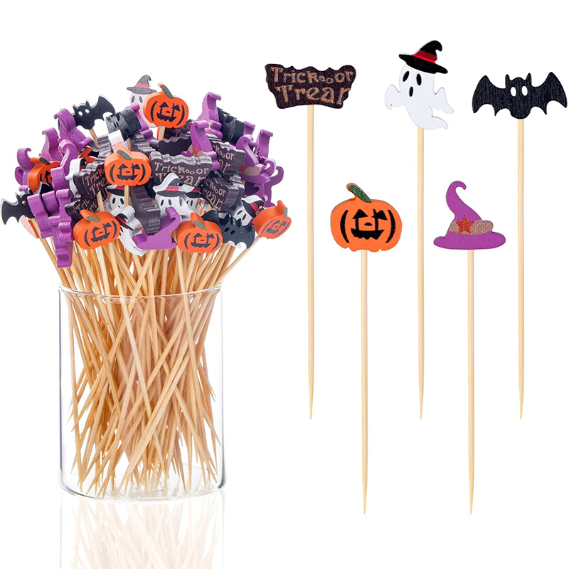 Centerpiece Stick - 50/100 Buah Tusuk Gigi Pesta Halloween