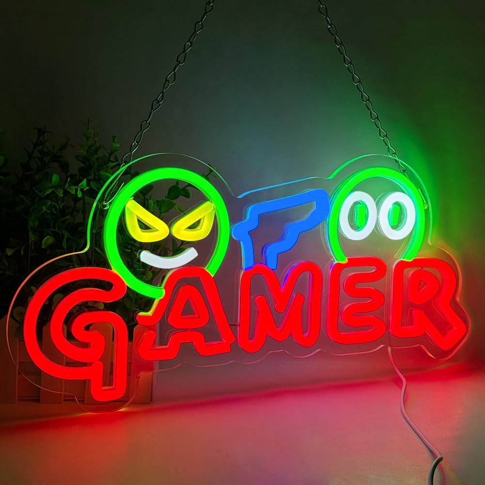 Neon Sign Party - Lampu Dinding LED Neon Sign Gamer,
