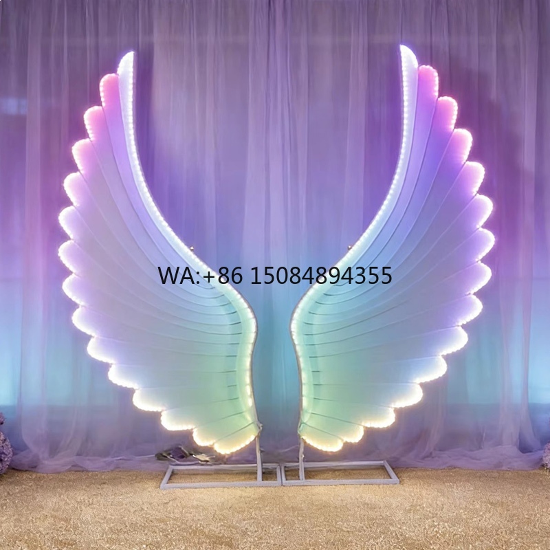 Event & Party Supply - Sayap Malaikat Bercahaya Lampu LED Warna