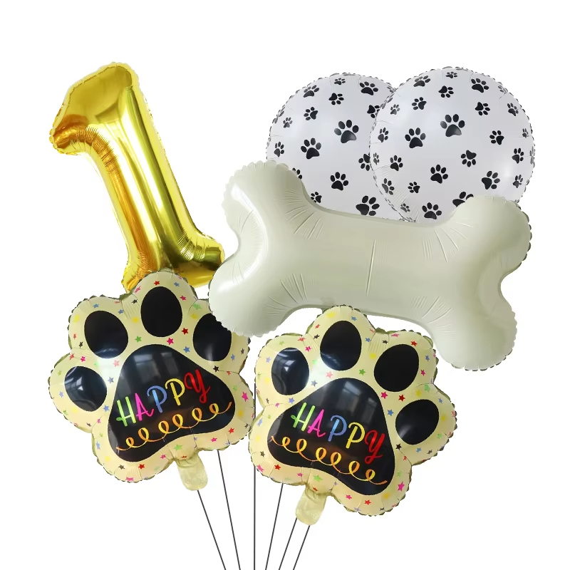 Let'S Party Event Supply - Balon WOOF Emas, Perlengkapan Pesta Ulang
