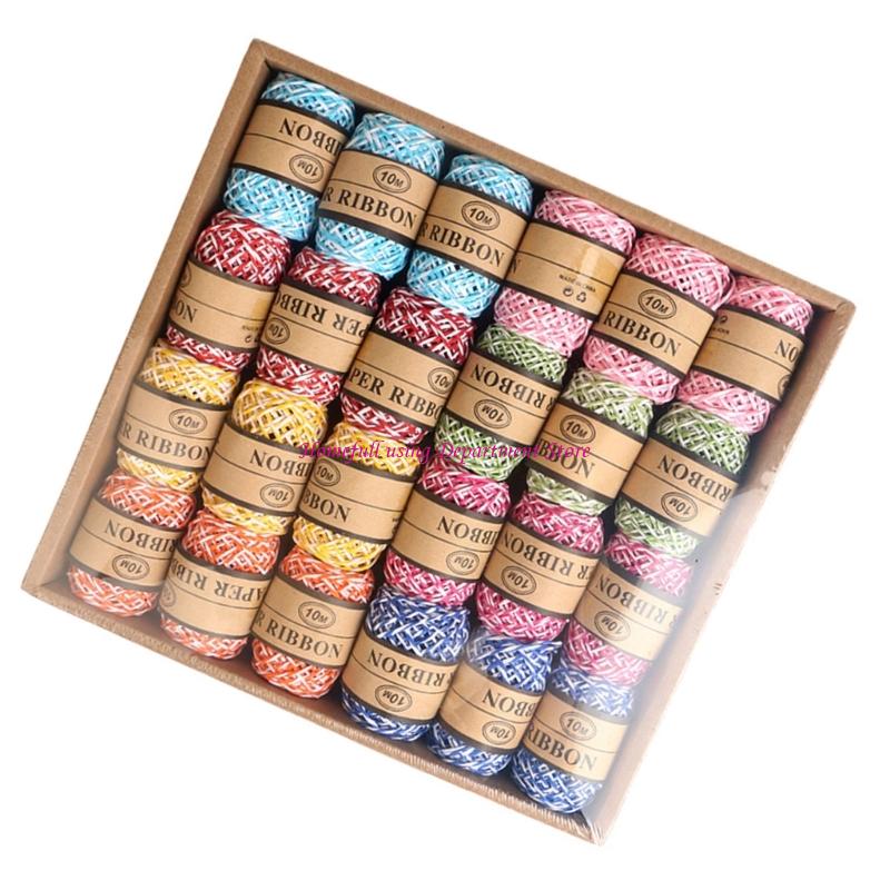 Papercraft Supply Ribbon - Persediaan Pita Kerajinan Kertas Warna Beraneka