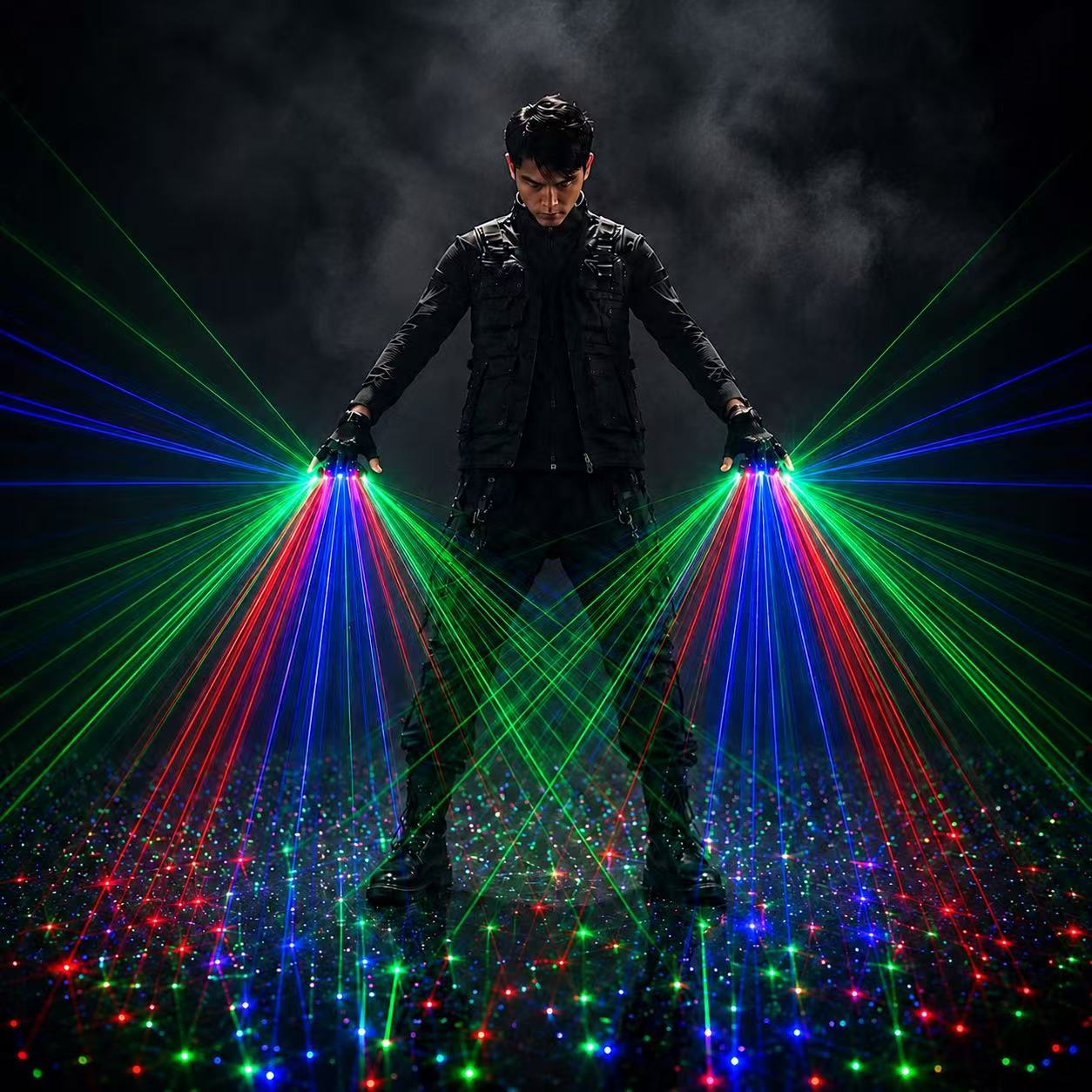 Event Party Dj - Sarung Tangan Laser RGB Isi Ulang