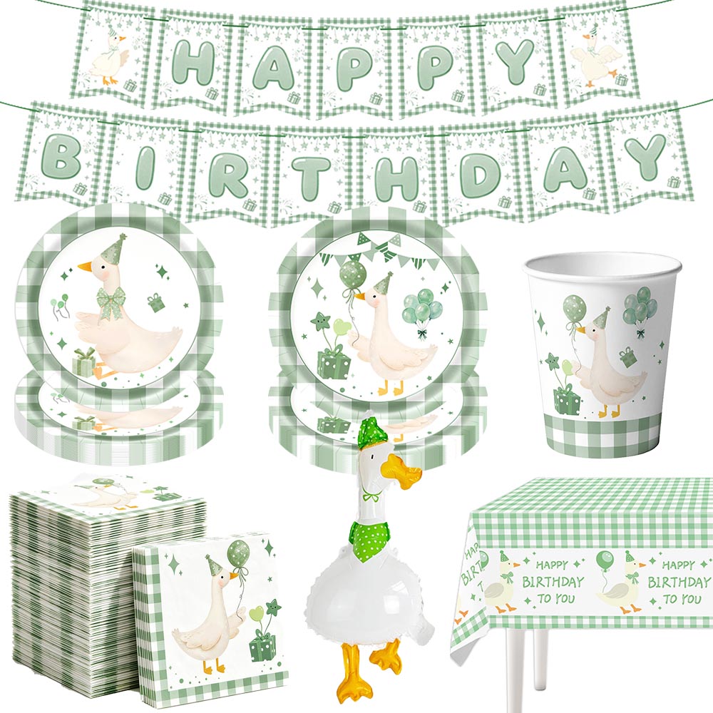 Table Cloth Disposable - Perlengkapan Pesta Sekali Pakai Green Silly