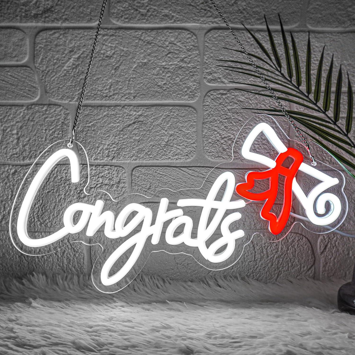 Neon Sign Party - Selamat Wisuda Lampu Neon LED USB