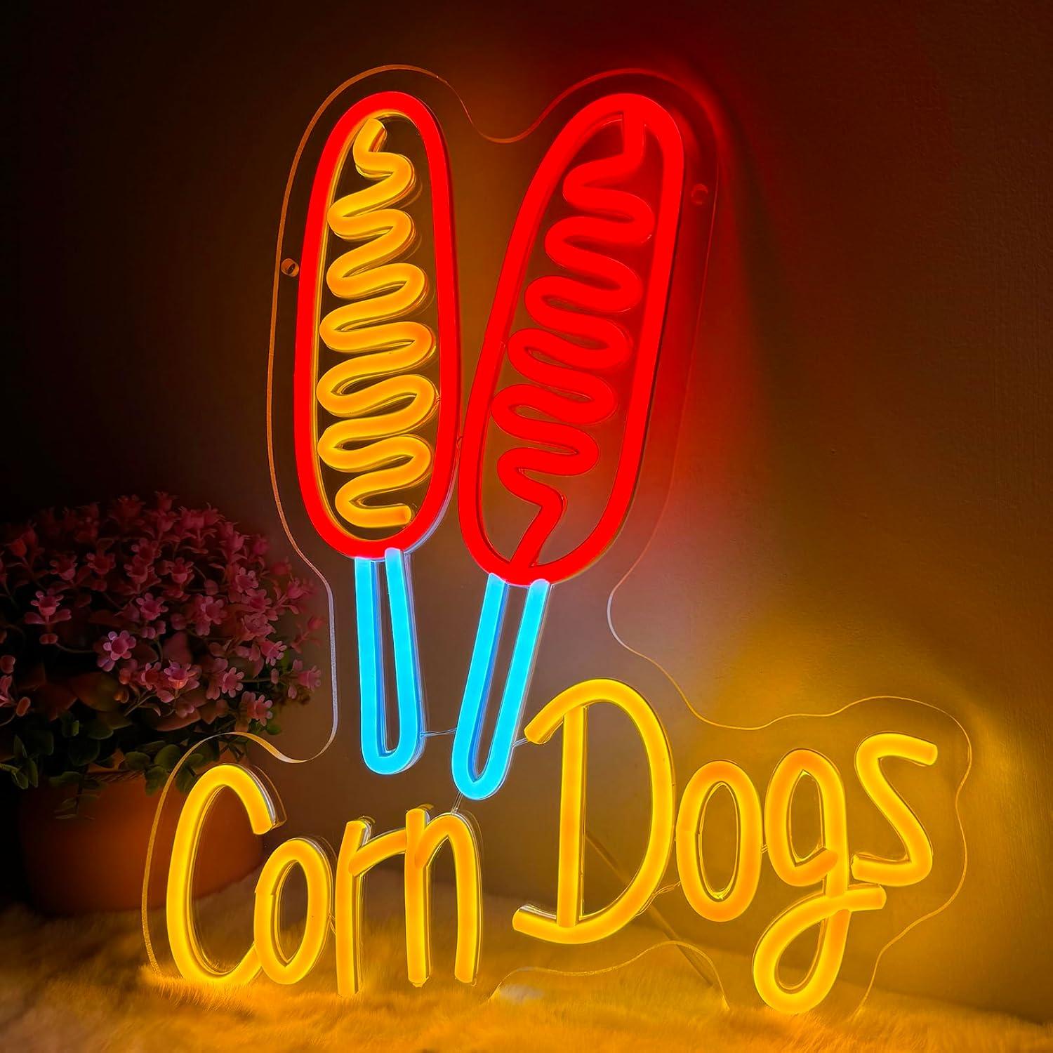 Neon Sign Party - Lampu Neon LED Corn Dog USB