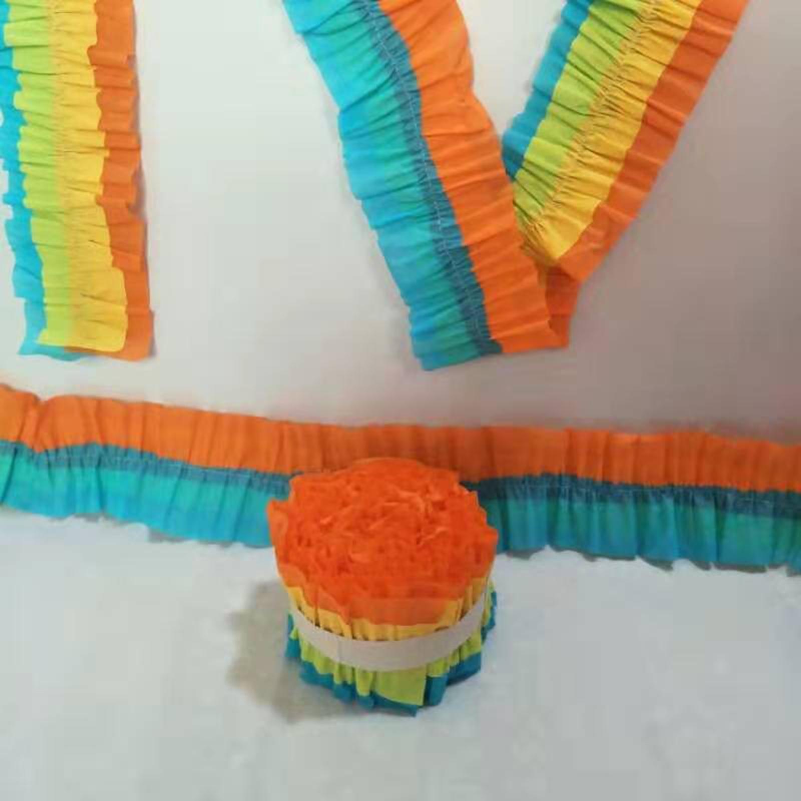 Papercraft Supply Ribbon - 2 Buah Gulungan Kertas Keriput Pita