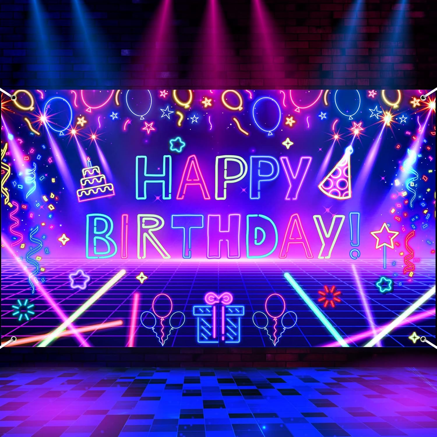 Latar Belakang Fotografi Neon  - Let'S Party Event Supply ulasan dan harga