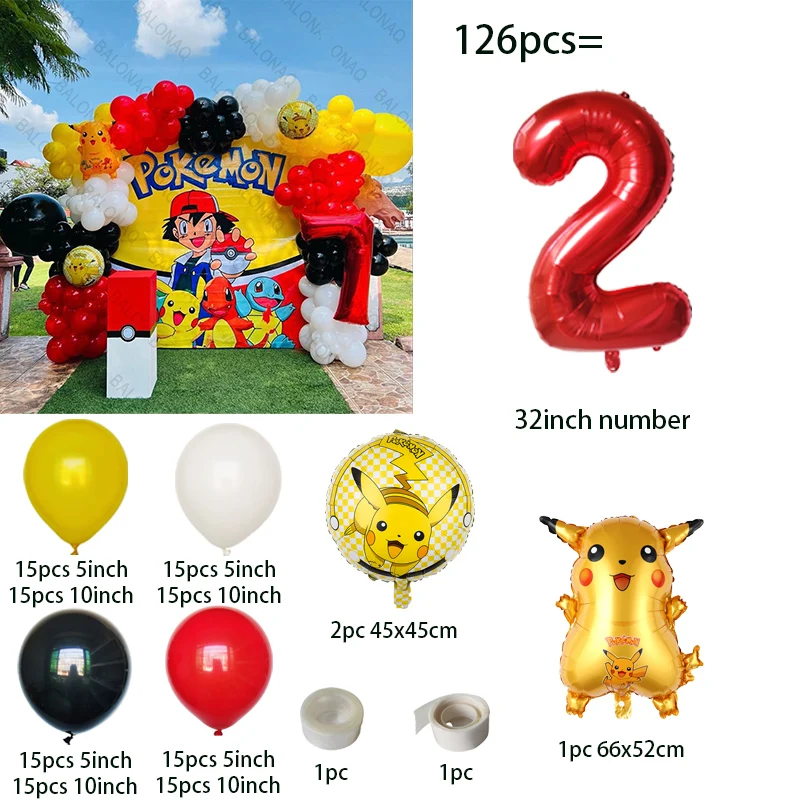 126pcs Set Balon Tema Kartun P - Balloon Arch Kit ulasan dan harga