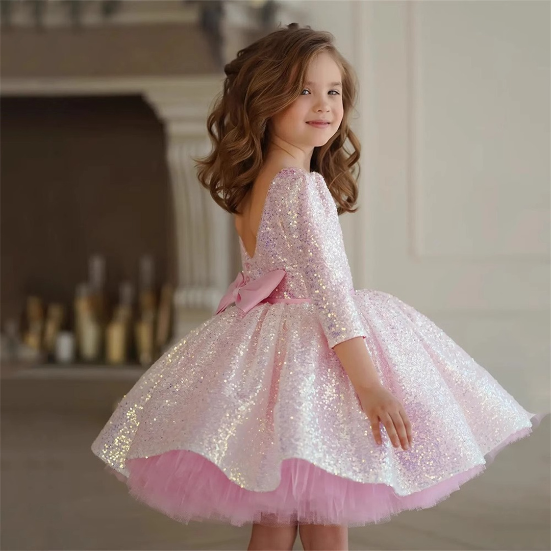 Gaun putri anak perempuan, gau - Birthday Sash Glitter ulasan dan harga