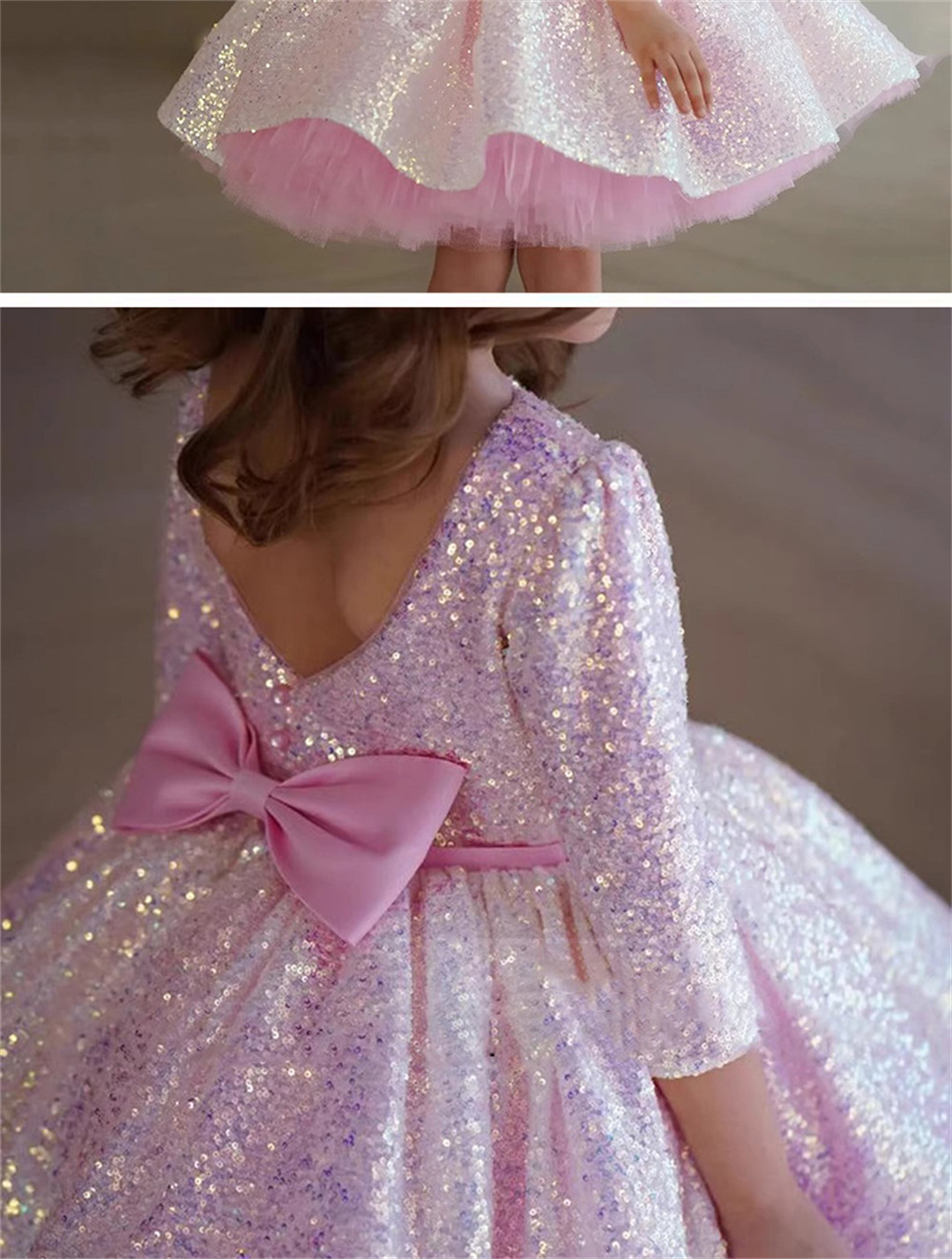Gaun putri anak perempuan, gau - Birthday Sash Glitter ulasan dan harga
