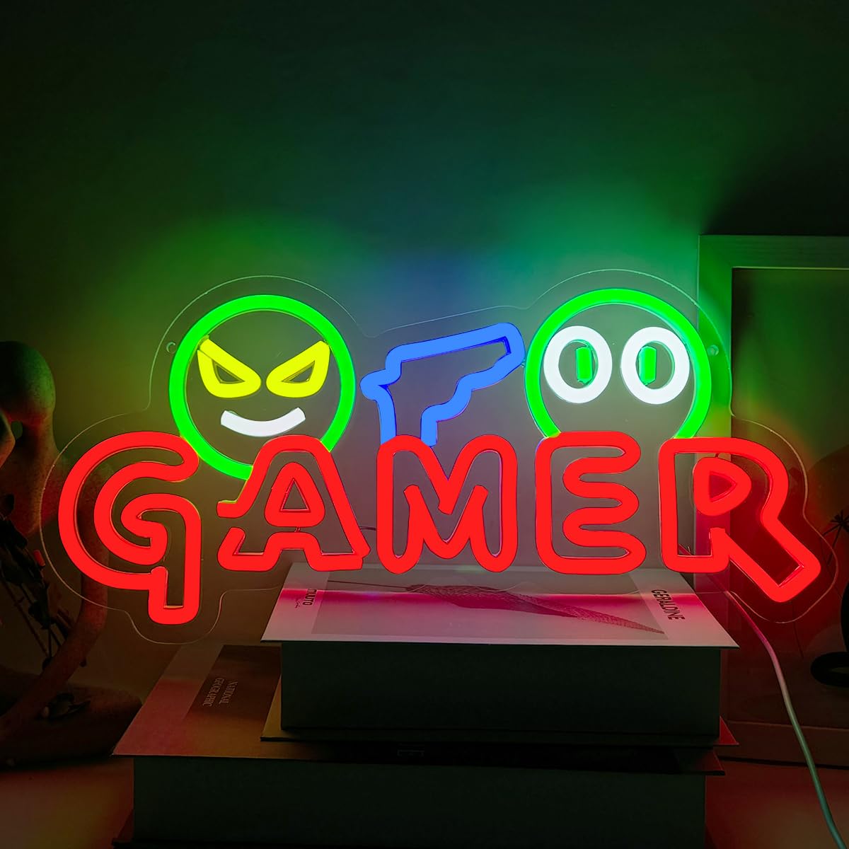 Lampu Dinding LED Neon Sign Ga - Neon Sign Party ulasan dan harga