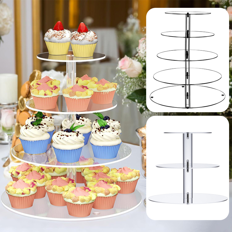 1 Buah Stand Cupcake Akrilik B - Cupcake Stand Tier ulasan dan harga