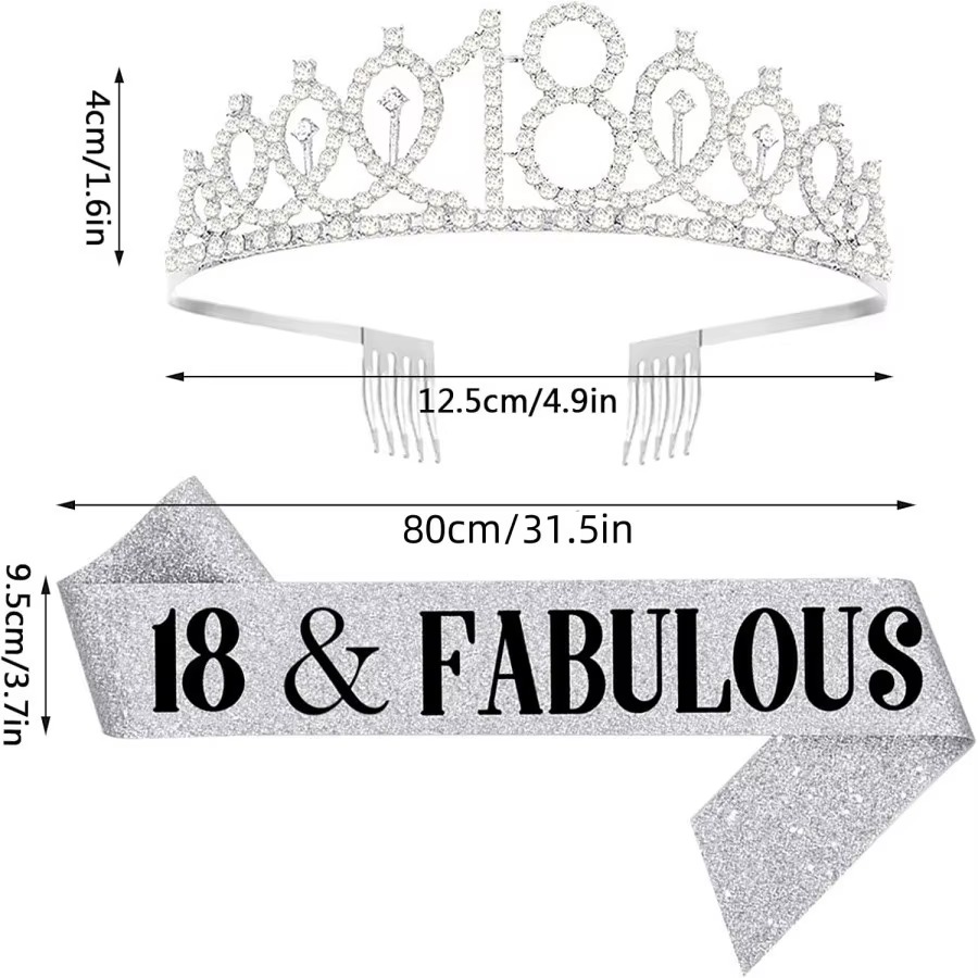 Mahkota Tiara Ulang Tahun Berk - Birthday Sash Glitter ulasan dan harga