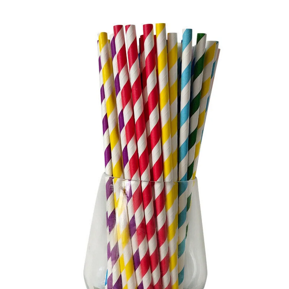 100 Sedotan Kertas Kemasan Mas - Paper Straw Color ulasan dan harga