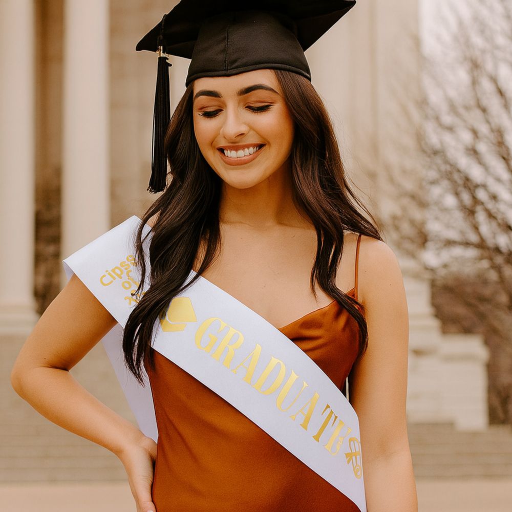 Selempang Wisuda Kelas 2026 Hi - Birthday Sash Glitter ulasan dan harga