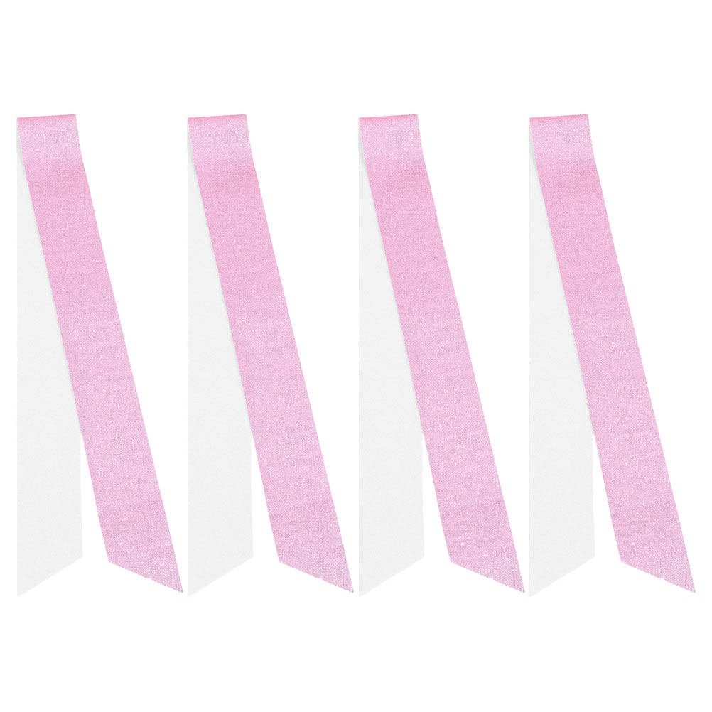 4Pcs Sash Glitter Kosong DIY u - Birthday Sash Glitter ulasan dan harga