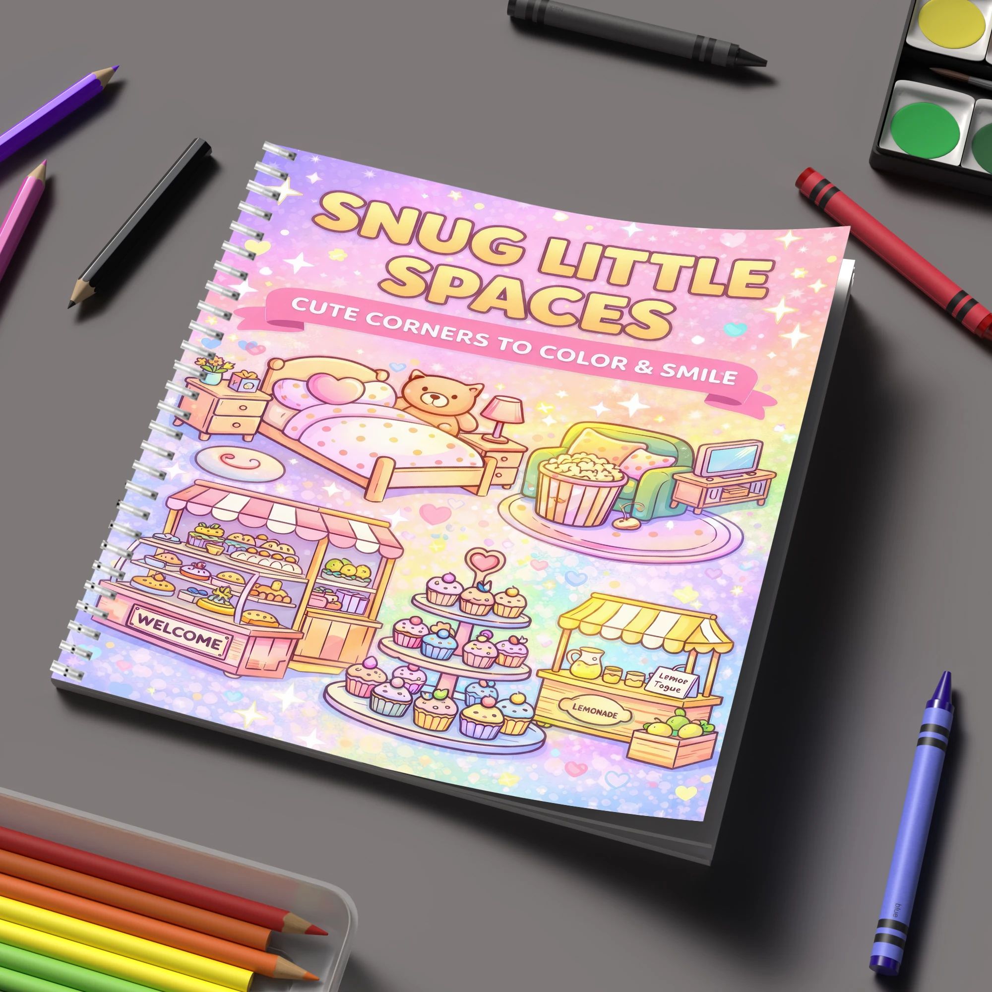 Buku Mewarnai Little Spaces un - Event Supplies ulasan dan harga