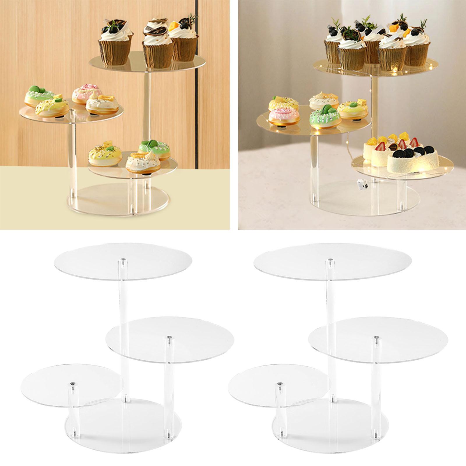 Rak Kue Akrilik 3 Tingkat deng - Cupcake Stand Tier ulasan dan harga