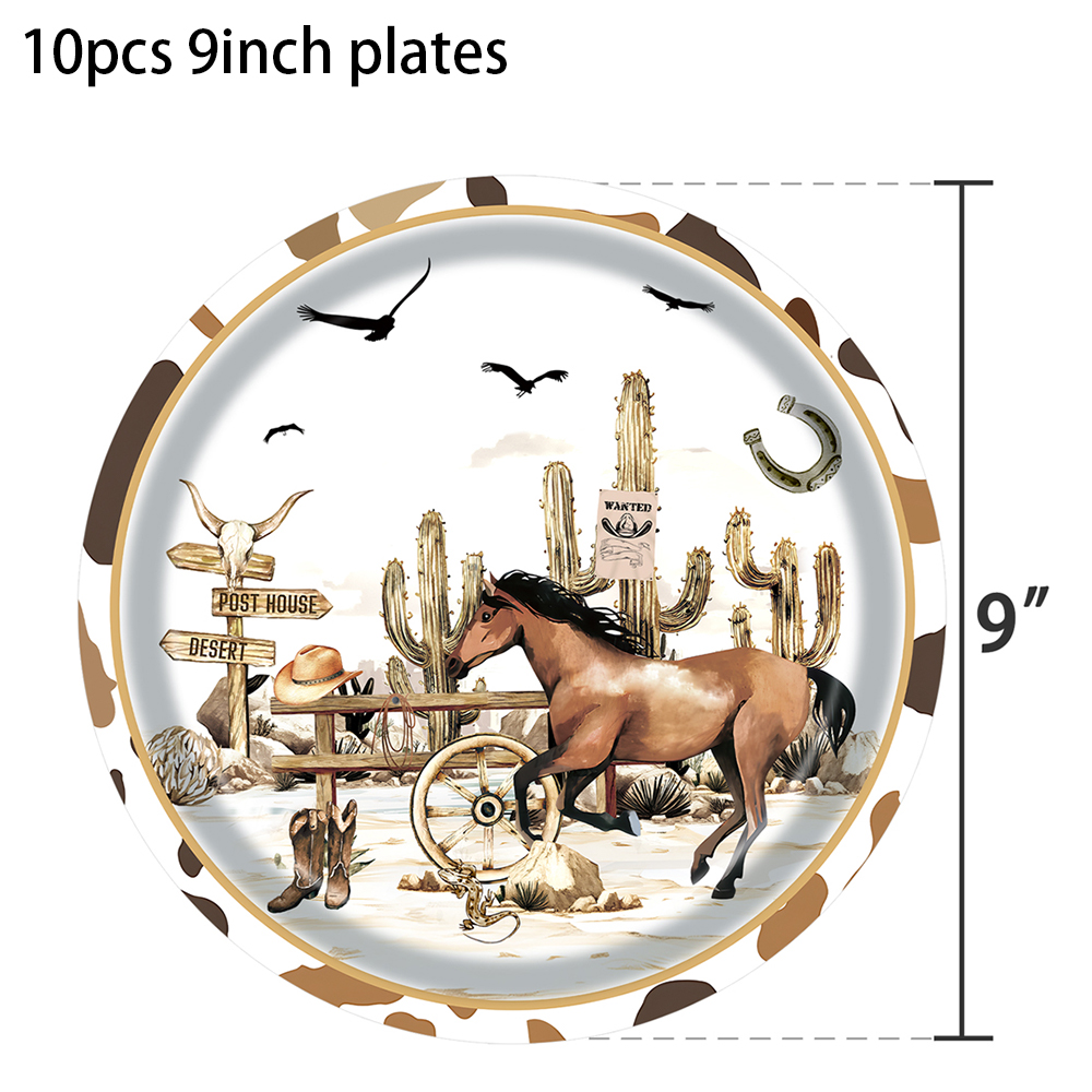 Western Cowboy pesta sekali pa - Table Cloth Disposable ulasan dan harga
