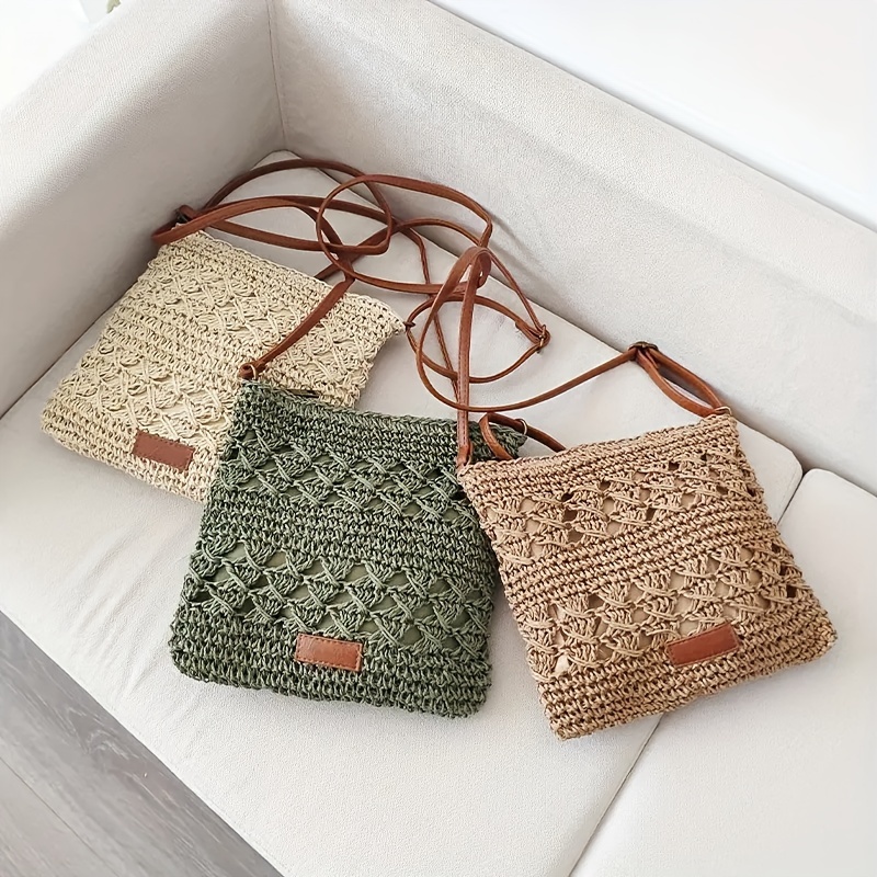 Tas Selempang Jerami Kertas Bu - Paper Straw Color ulasan dan harga
