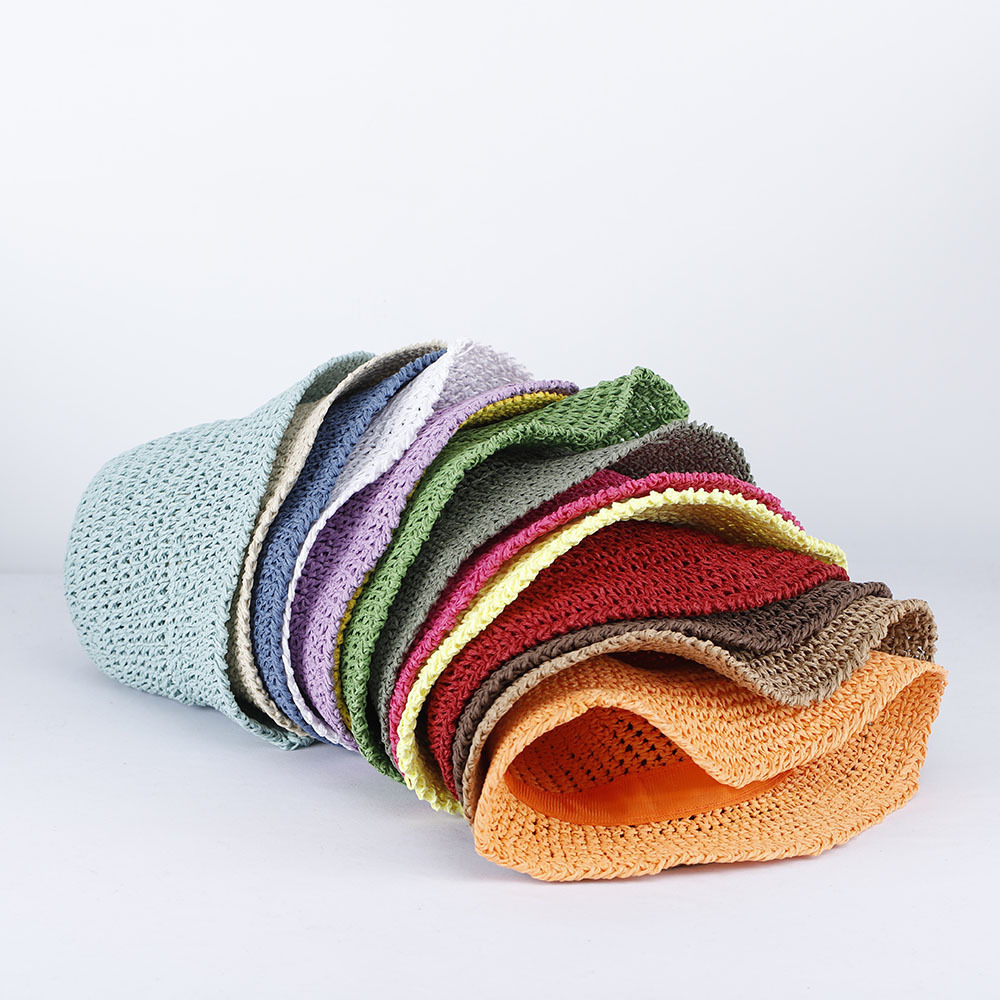 Topi matahari wanita, topi pan - Paper Straw Color ulasan dan harga