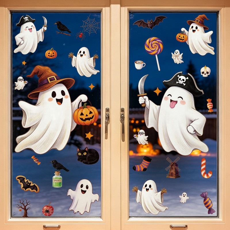 Stiker Halloween, Stiker Jende - Party Event Supply Store ulasan dan harga