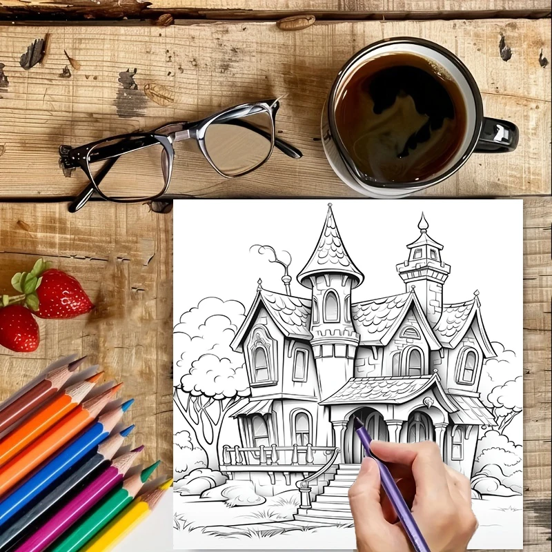 Buku Mewarnai Rumah Hantu untu - Event Supplies ulasan dan harga