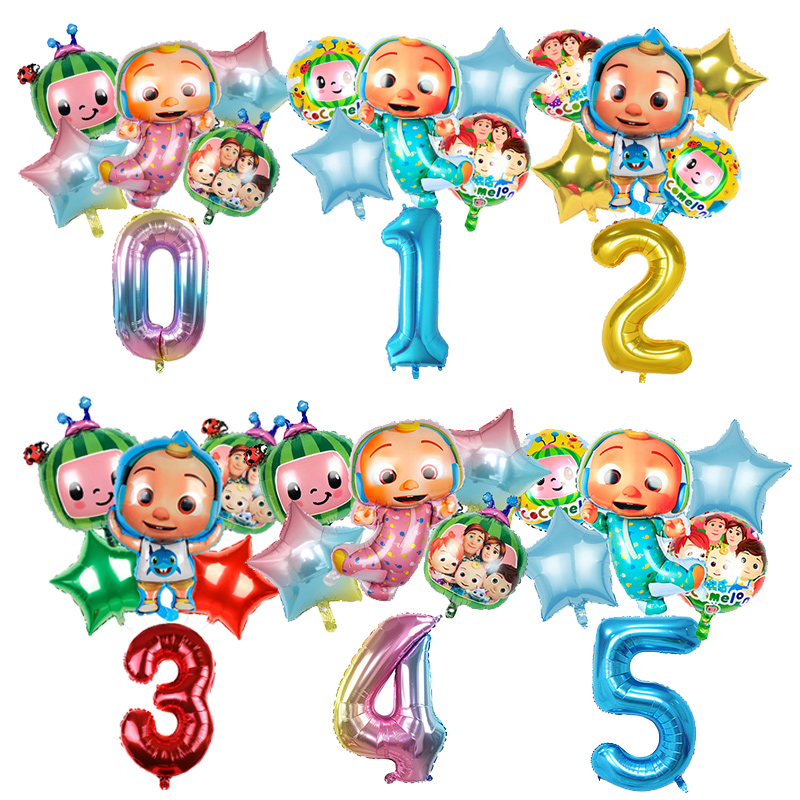 Cocomelons Set Balon Angka Dek - Supply Event ulasan dan harga