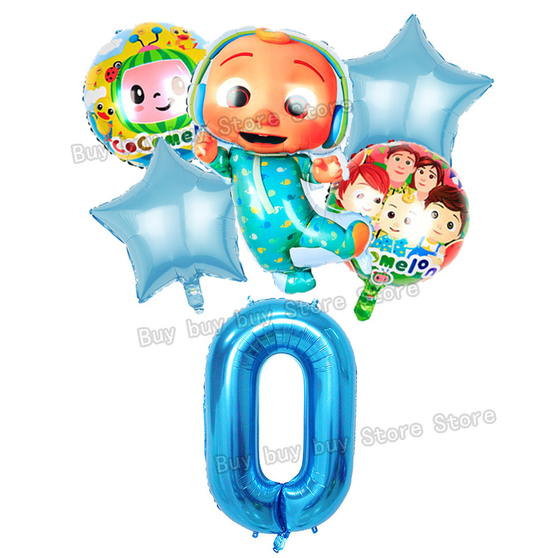 Cocomelons Set Balon Angka Dek - Supply Event ulasan dan harga
