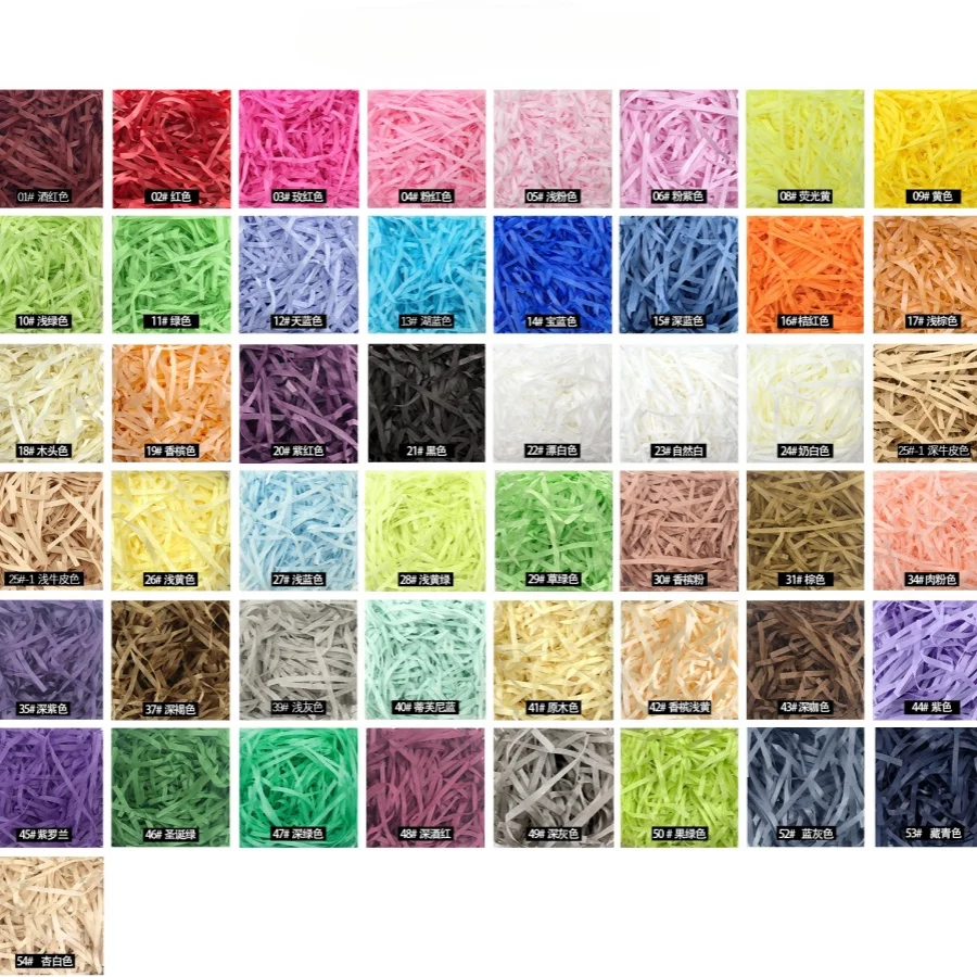 100g raffi warna-warni robek C - Paper Straw Color ulasan dan harga