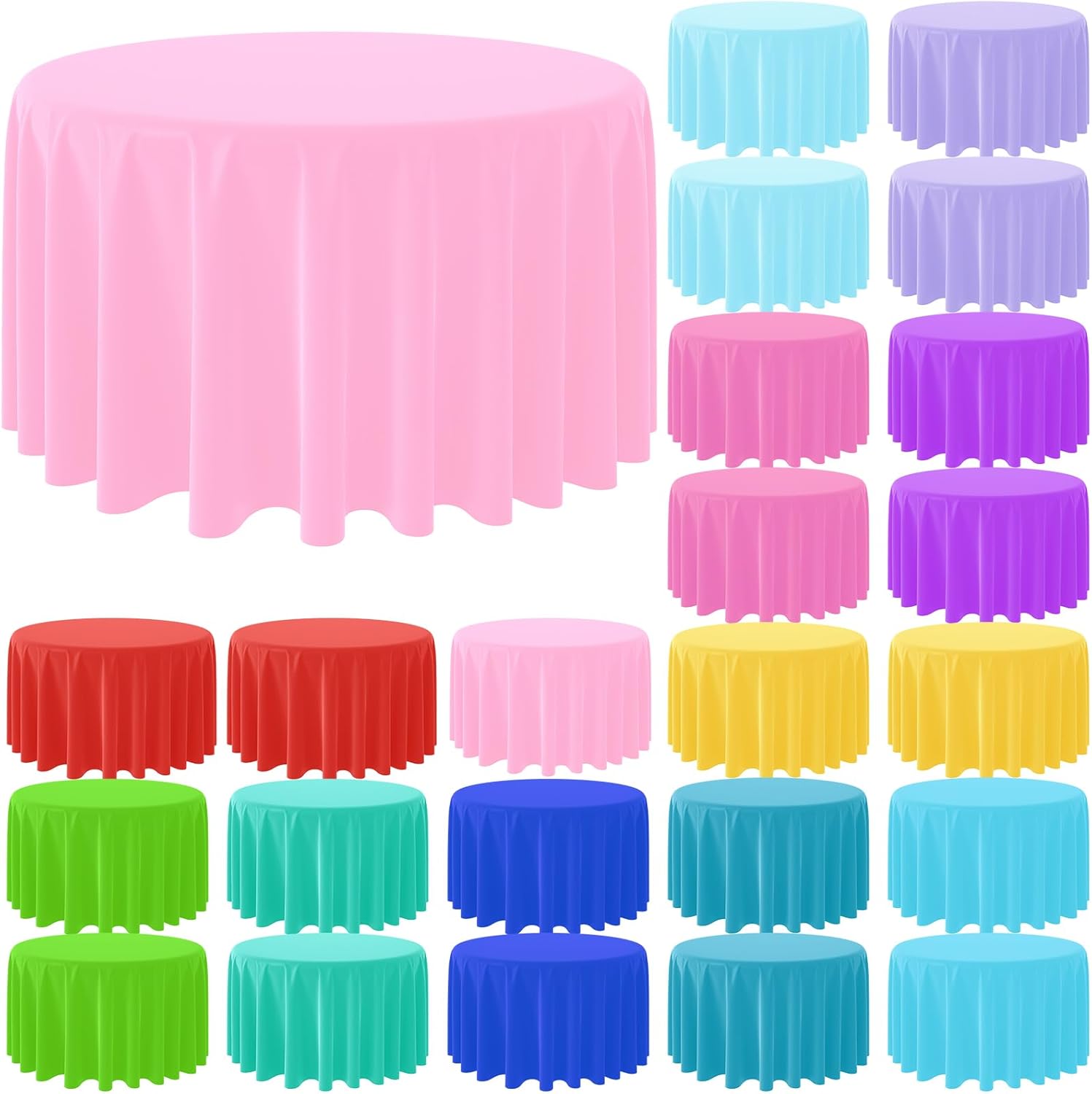 Taplak meja bundar warna polos - Table Cloth Disposable ulasan dan harga