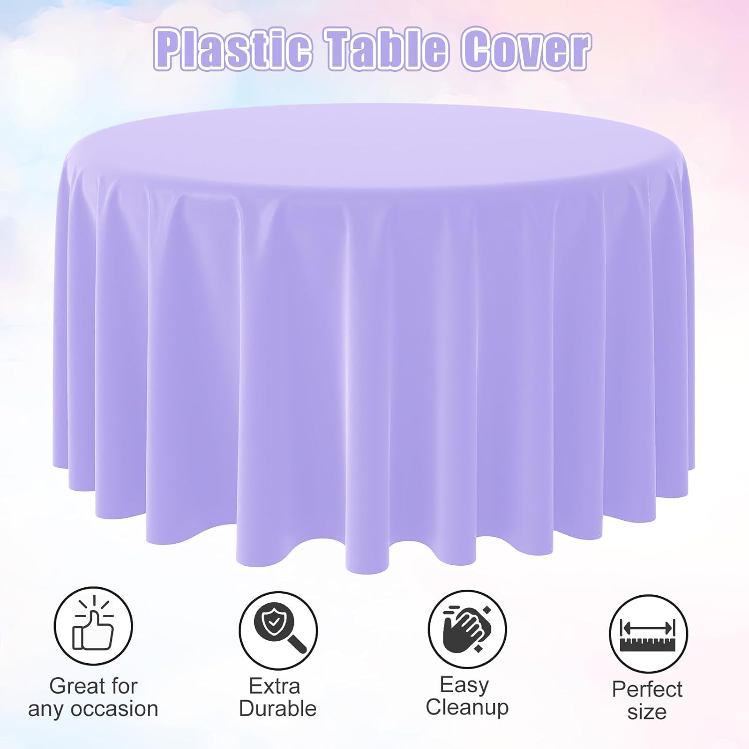 Taplak meja bundar warna polos - Table Cloth Disposable ulasan dan harga