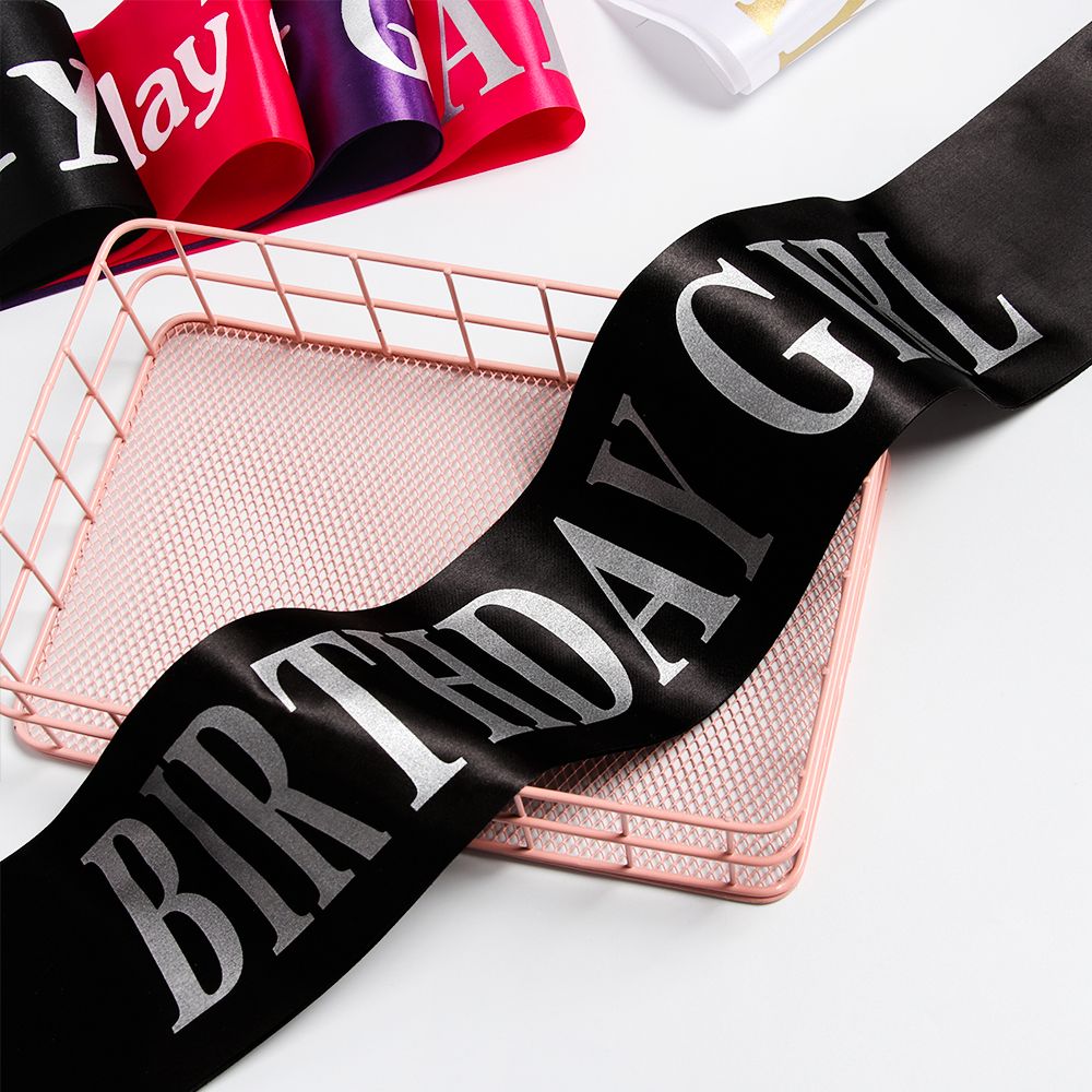 Ulang Tahun gadis Glitter Sati - Birthday Sash Glitter ulasan dan harga