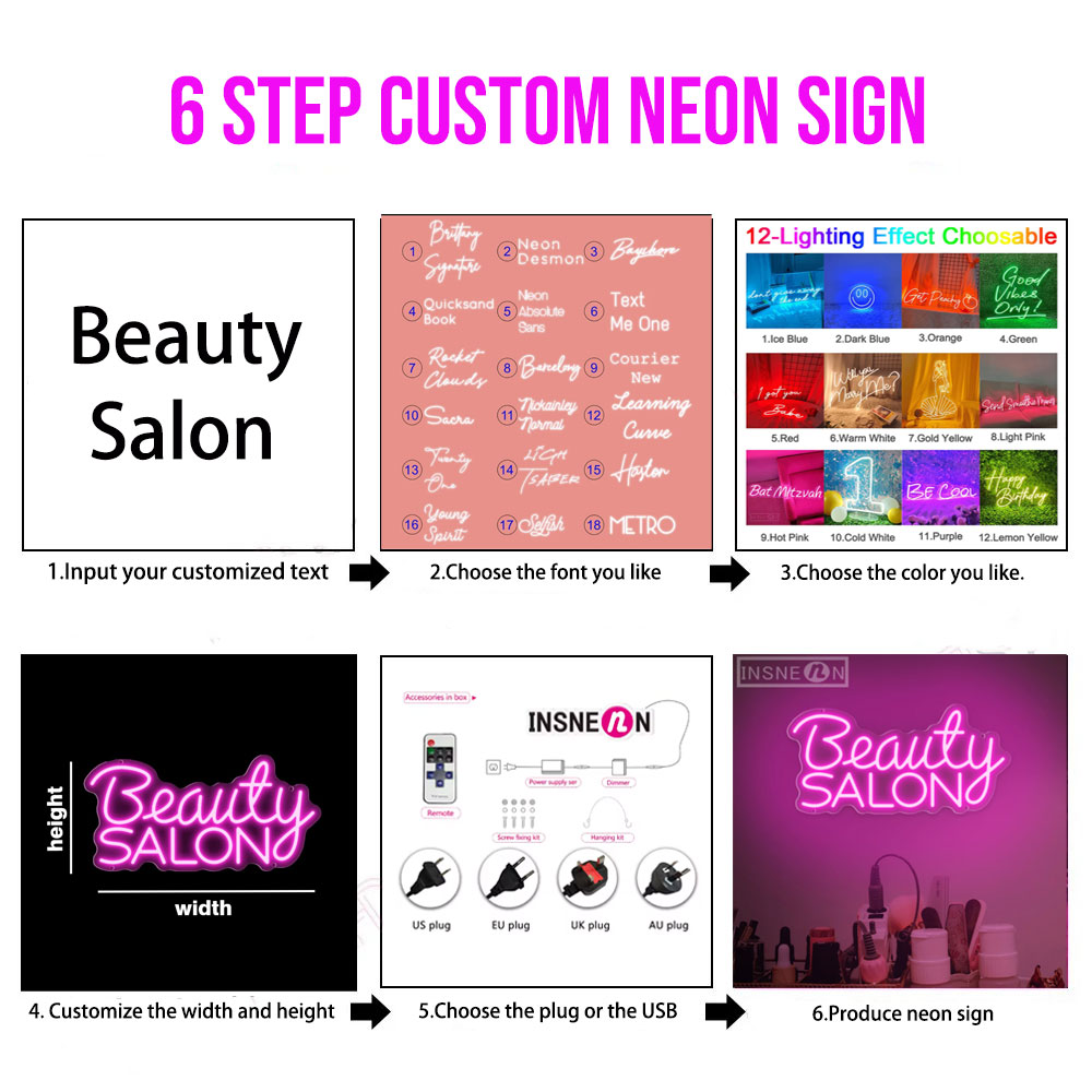 Lampu Neon LED Kustom, Lampu L - Neon Sign Party ulasan dan harga