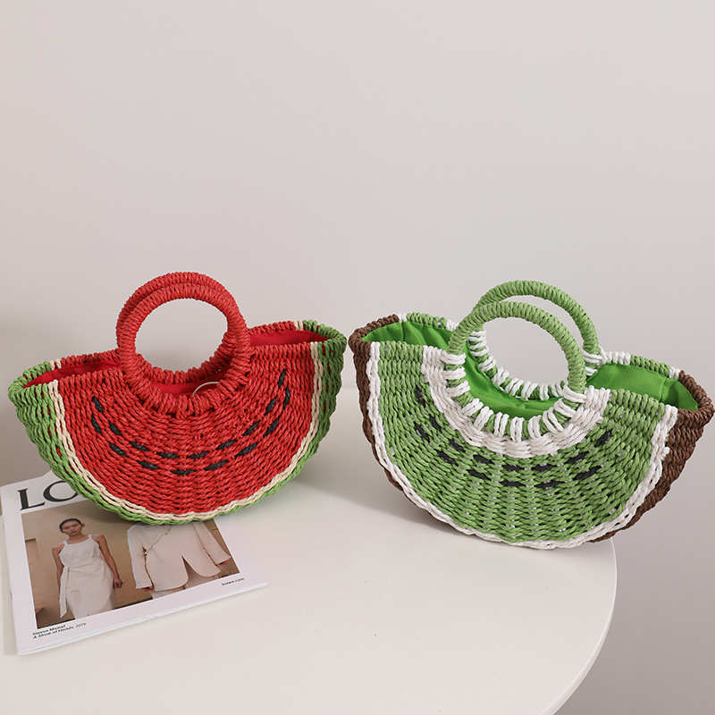 Tas Jerami Semangka Lucu Warna - Paper Straw Color ulasan dan harga